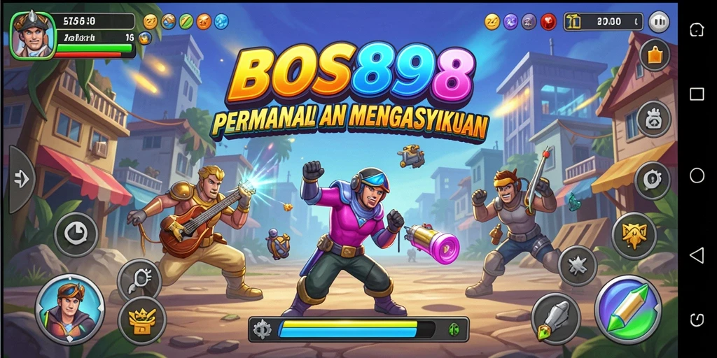 Tampilan gameplay seru dengan desain grafis menarik di BOS898.