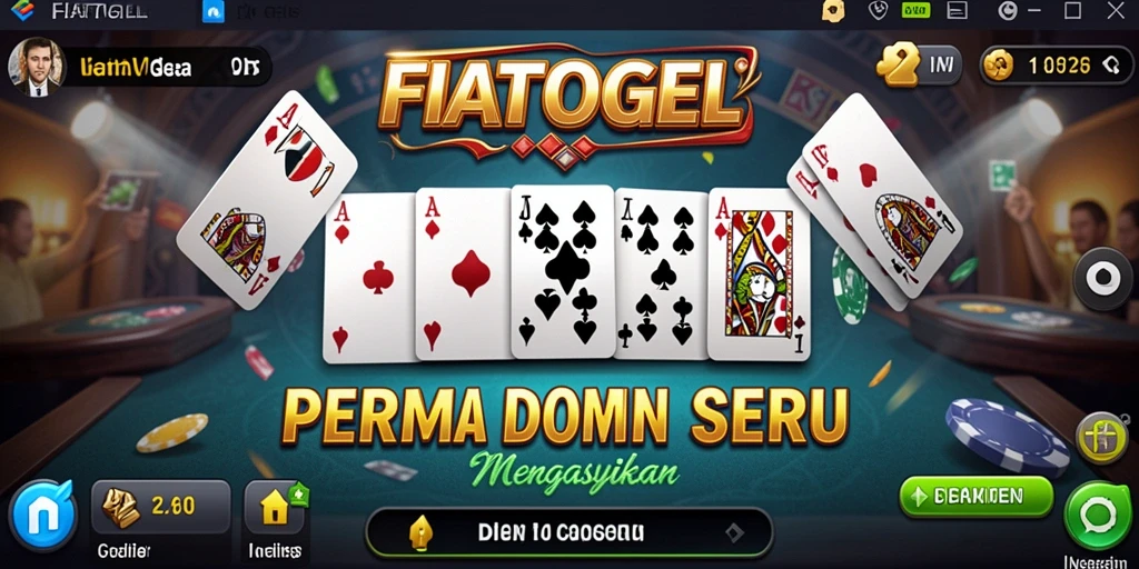 Tampilan seru permainan Domino di FIATOGEL.