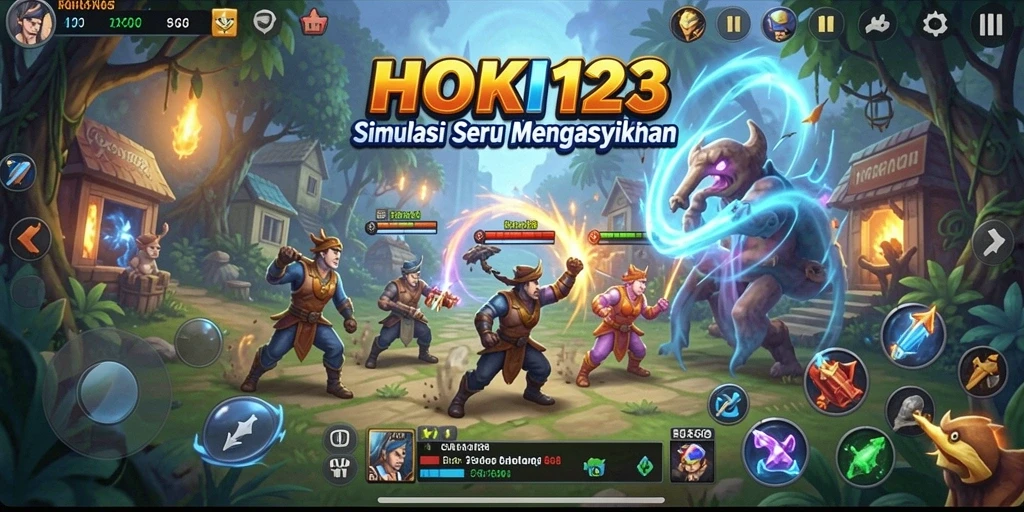 Tampilan gameplay HOKI123 yang menawan dan interaktif.