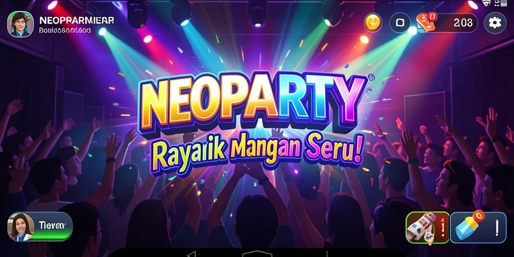 Tampilan gameplay seru dengan lagu-lagu populer.