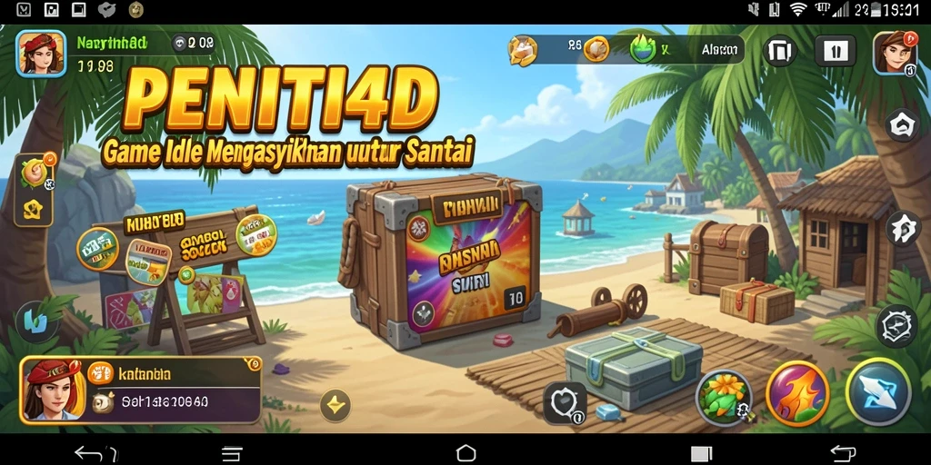 Screenshot utama PENITI4D menampilkan gameplay Idle yang menarik.