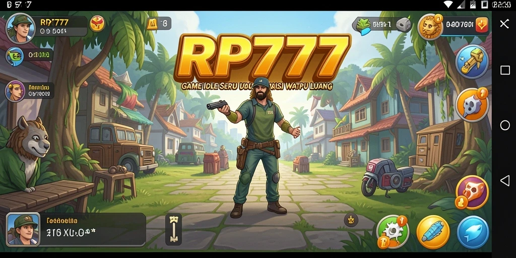Screenshot RP777 menampilkan gameplay menarik dengan elemen Idle yang interaktif.