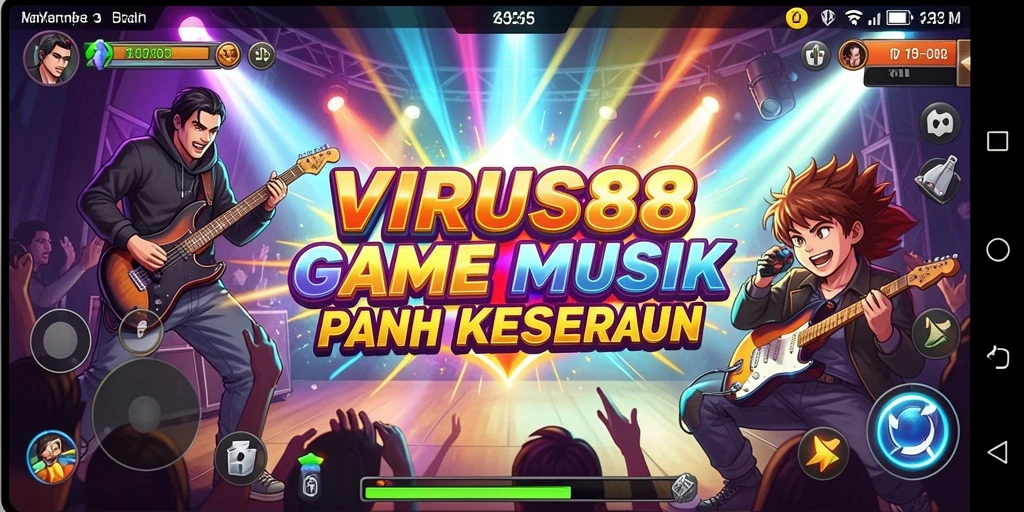 Tampilan gameplay yang seru dan menawan di VIRUS88.