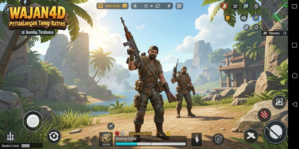 Tampilan gameplay WAJAN4D yang menampilkan eksplorasi dunia terbuka yang menakjubkan.