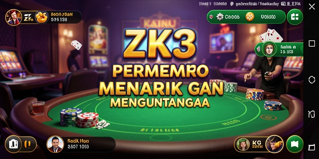 Tampilan gameplay ZK3 yang menakjubkan dan mendebarkan.